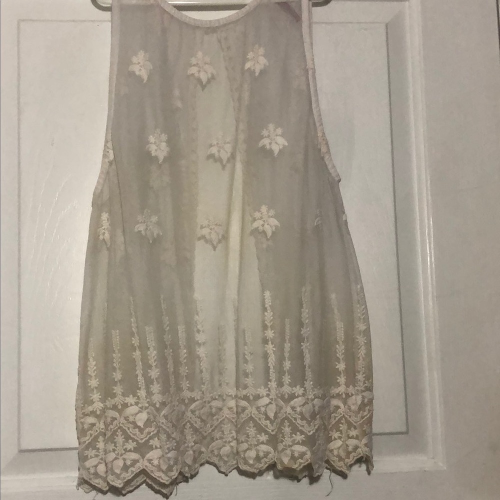 Sheer lace top